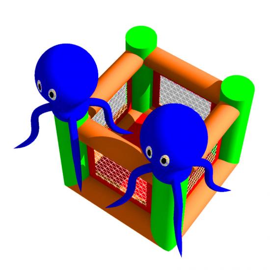 Mini inflatable bouncing house