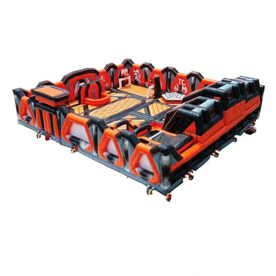 inflatable slide obstacle race