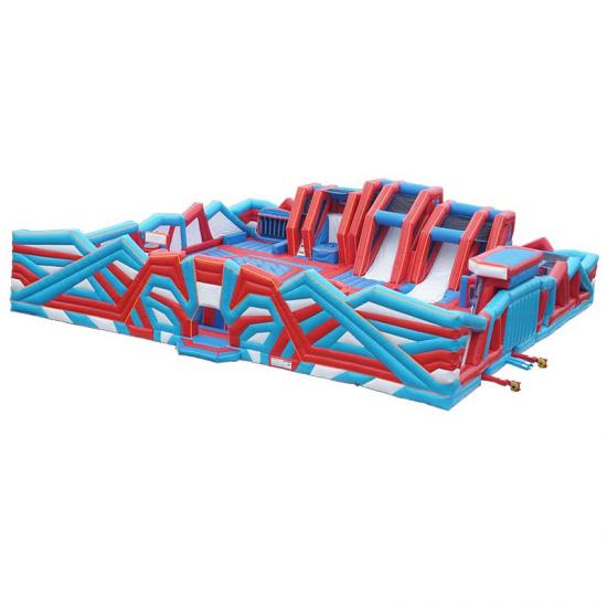 inflatable slide obstacle race