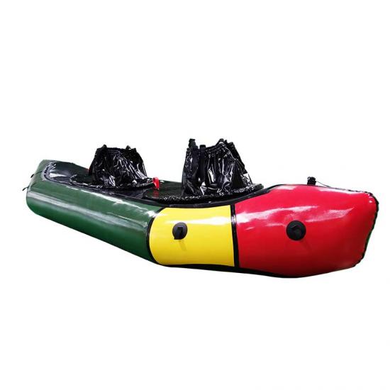 removable spray deck packraft