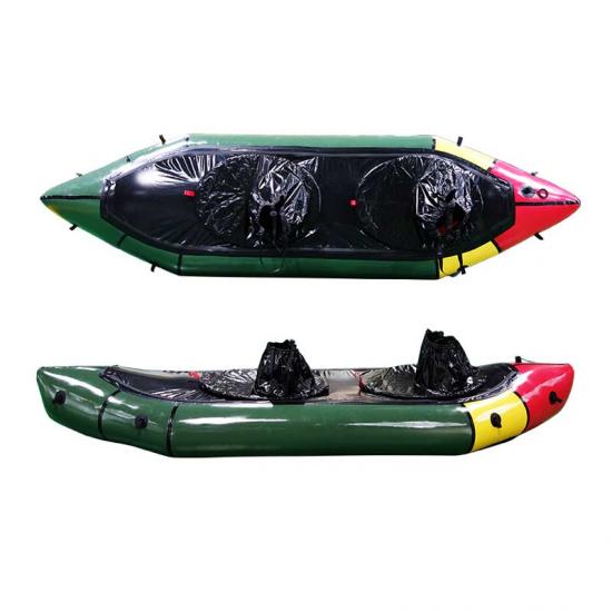 removable spray deck packraft