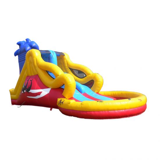 water slide bounce house combo