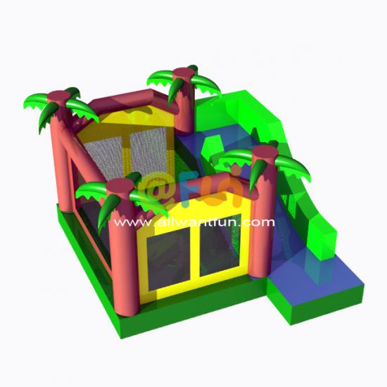 Inflatable combo jumping bouncer